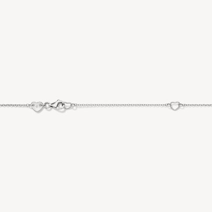 LU Droplet Pendant, 18K White Gold, large