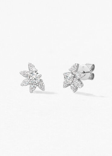 Aerial Sunburst Earring Studs, , large