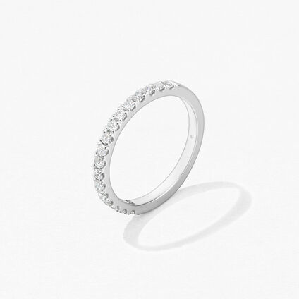 Transcend Premier Diamond Band, 18K White Gold, large