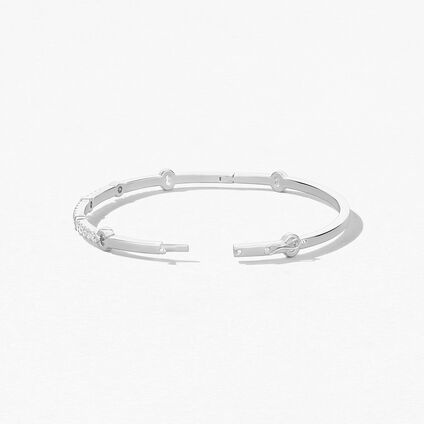 Copley Diamond Bangle, 18K White Gold, large