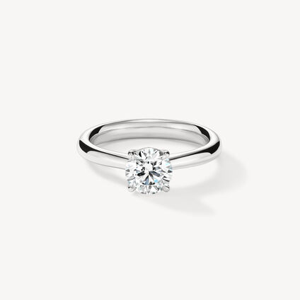 Illustrious Hidden Halo Engagement Ring, , large