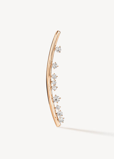 Barre Floating Diamond Brooch, 18K Rose Gold, large