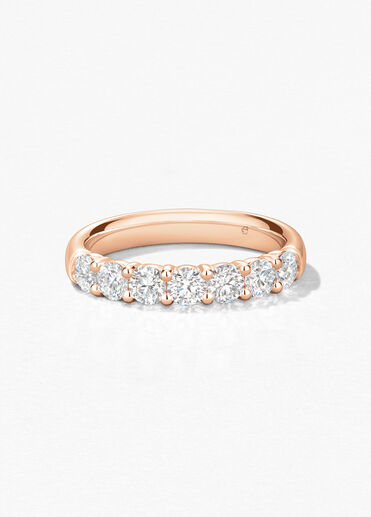 Signature 7 Stone Band, 18K Rose Gold, large