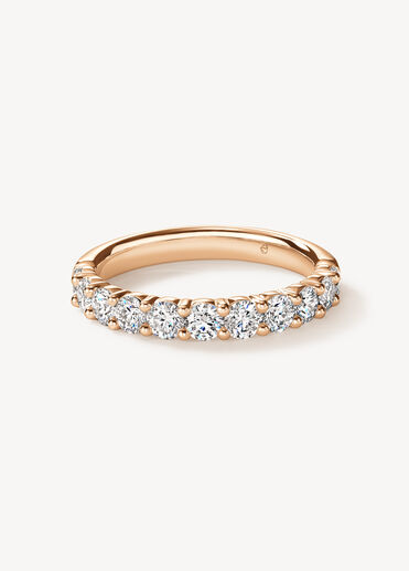 Signature 11 Stone Band, 18K Rose Gold, large