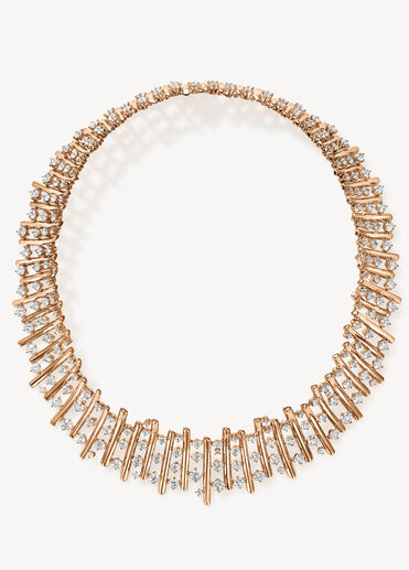 BARRE Multi-Row Choker, 18K Rose Gold, large