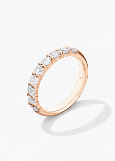 Signature 9 Stone Band, 18K Rose Gold, large