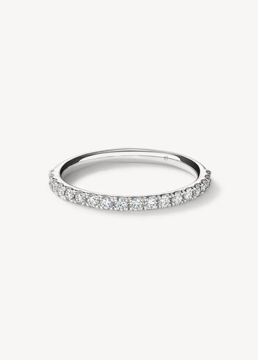 Transcend Wedding Band, 18K White Gold, large