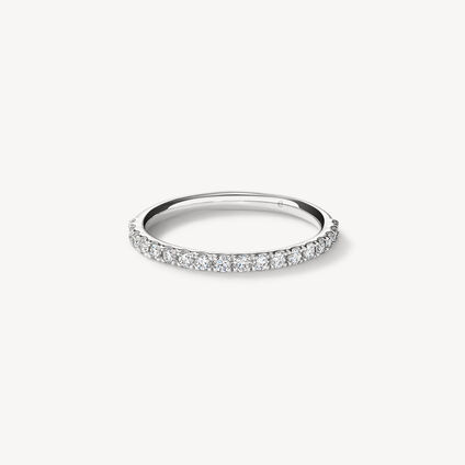 Transcend Wedding Band, 18K White Gold, large