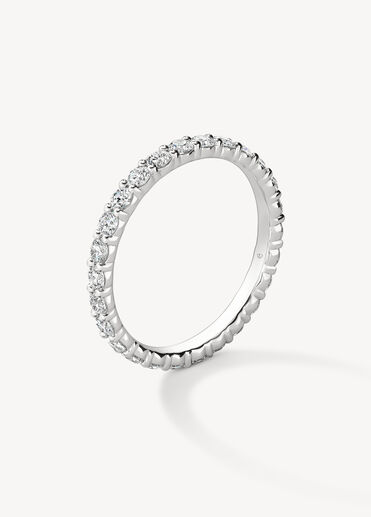 Signature Eternity Band, 18K White Gold, large