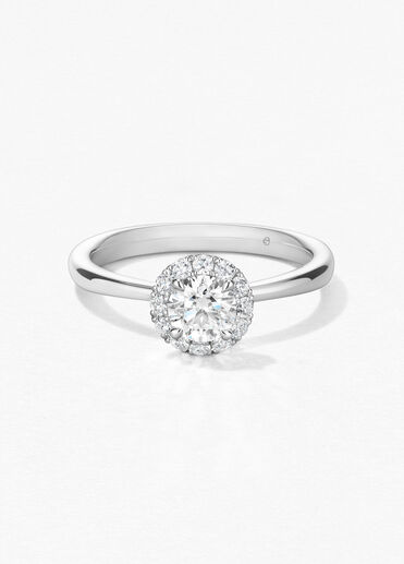 Vela Halo Ring, Platinum, large