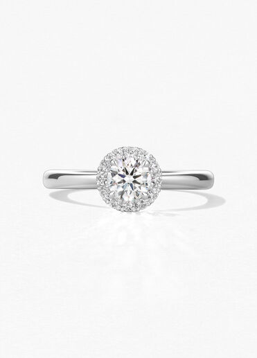 Vela Halo Ring, Platinum, large