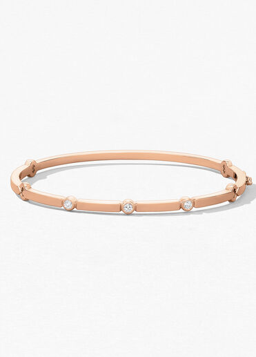 Copley Multi Stone Bangle, 18K Rose Gold, large