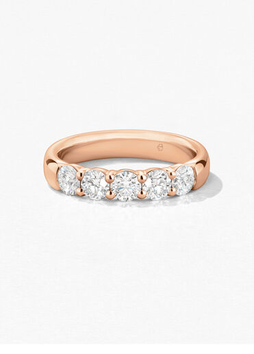 Signature 5 Stone Band, 18K Rose Gold, large