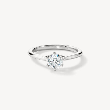 Camilla 6 Prong Engagement Ring, , large