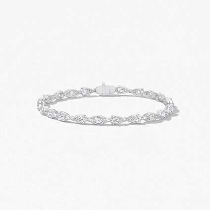 Aerial Dewdrop Line Bracelet Medium, , large