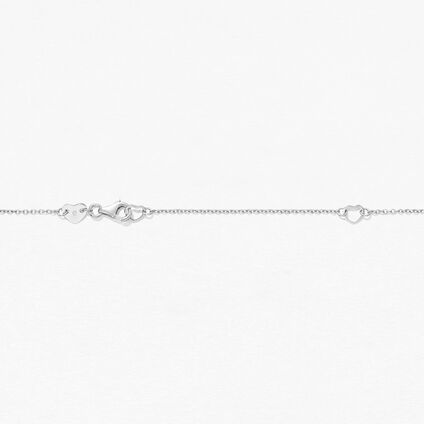 Aerial Triple Diamond Necklace, 18K White Gold, large