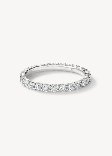 Signature Eternity Band, 18K White Gold, large