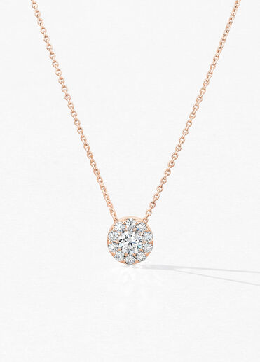 Fulfillment Pendant Necklace, 18K Rose Gold, large