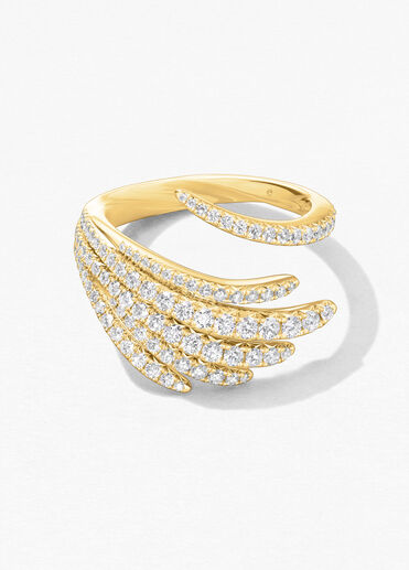 Vela Cocktail Ring, 18K Yellow Gold, large