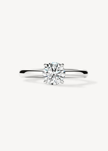 Illustrious Hidden Halo Engagement Ring, , large