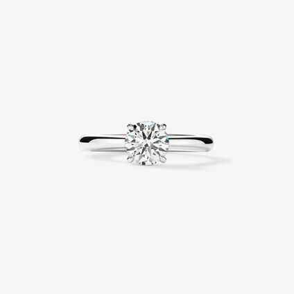 Illustrious Hidden Halo Engagement Ring, , large